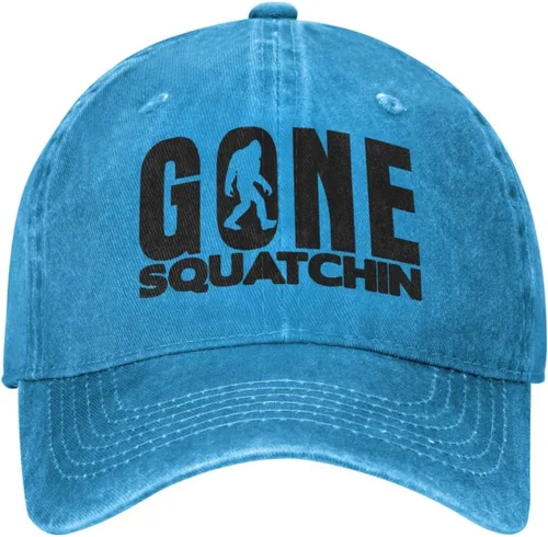 Vista 13 de Gone Squatchin - Gorra de béisbol unisex clásica vintage para hombre y mujer Negro