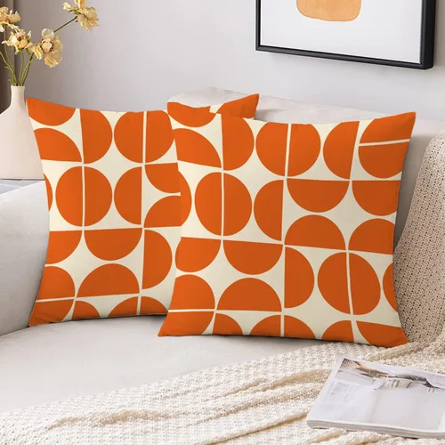 Vista 5 de Fundas de almohada negras de mediados de siglo de los años 70 y 80, fundas de almohada retro, fundas de almohada Morden geométricas abstractas