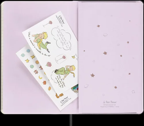 Vista 7 de Moleskine Le Petit Prince - Cuaderno de edición limitada, grande, a rayas, negro, tapa dura (5 x 8.5)