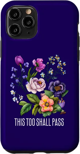 Vista 10 de iPhone 15 This too shall pass camisas florales para mujeres flores Faith-Ba Case