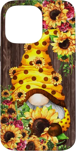 Vista 21 de Yellow Sunflower Gnome for Women Cute Summer Flower Pattern Case for iPhone 17
