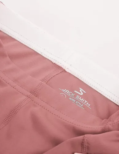 Vista 4 de JACK SMITH Pantalones de equitación para niñas y niños, mallas ecuestres para equitación, pantalones juveniles con parche para la rodilla, bolsillo