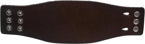 Vista 2 de beltiscool Pulsera de cuero curtido al aceite de 3 pulgadas de ancho