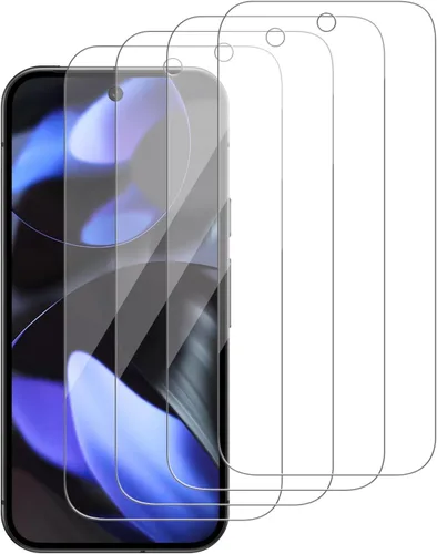 Vista 13 de Paquete de 4 protectores de pantalla de vidrio compatibles con Google Pixel 3 XL [dureza 9H], vidrio templado para pantalla HD, resistente a