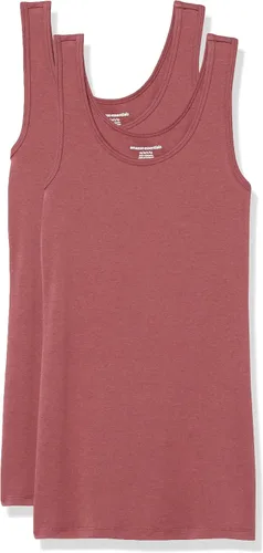 Vista 23 de Amazon Essentials - Camiseta sin mangas de corte entallado para mujer Aqua Blue/French Blue