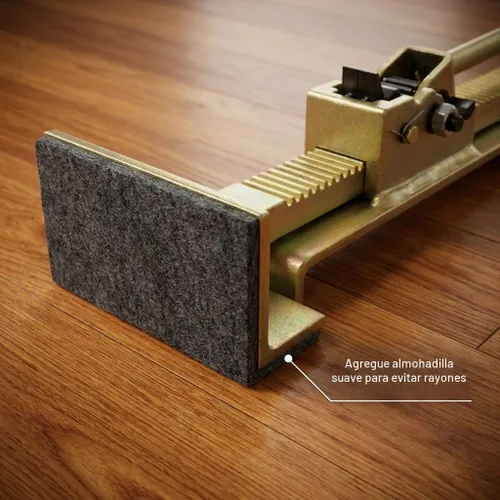 Vista 7 de QWORK Flooring Jack - Herramienta de alineación de trinquete para instalación de madera dura, apriete de bordes y enderezamiento de tablas
