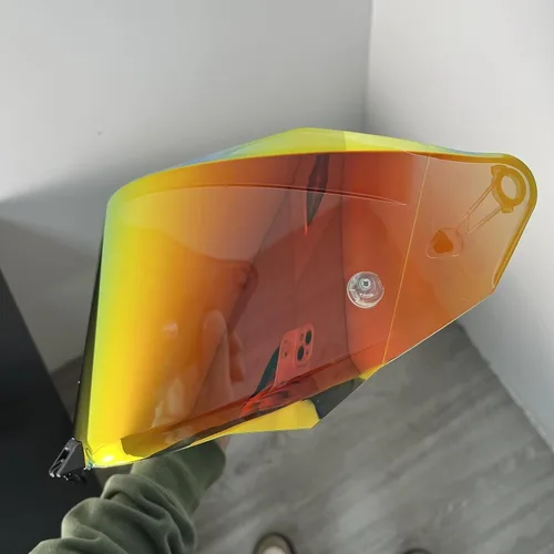 Vista 11 de Escudo para KYT R2R, R2R PRO Visera Casco Moto con protección UV (Plata-Para el día)
