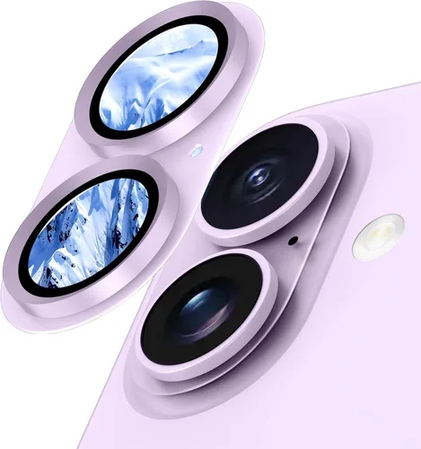 Vista 26 de Protector de lente de cámara para iPhone 15/iPhone 15 Plus/iPhone 14/iPhone 14 Plus, pantalla de cubierta de cámara de vidrio templado de aleación