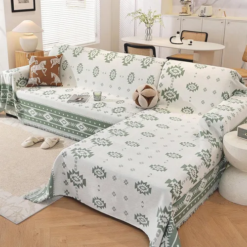 Vista 10 de OstepDecor Fundas para sofá modular, 2 piezas, manta de sofá en forma de L, funda de sofá seccional, lavable, fundas para sofá chaise lounge