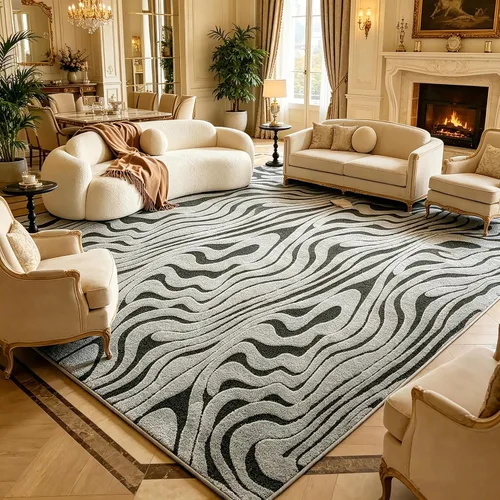 Vista 22 de UKELER Tapete antideslizante para puerta, alfombras de acento modernas para entrada, estilo romántico campestre americano, alfombras de algodón