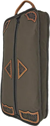 Vista 8 de Tahoe Premium Durango Western Halter, bolsa de transporte y almacenamiento - Construcción acolchada impermeable de tres capas con agarre de mano