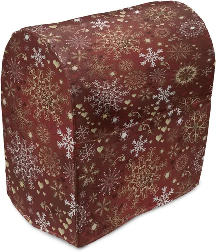 Vista 31 de Ambesonne Funda moderna para batidora, patrón de estrellas pequeñas como diamantes para la oficina en casa, arte contemporáneo, organizador