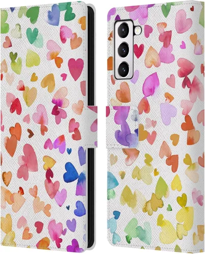 Vista 145 de Head Case Designs Officially Licensed Ninola Brushstrokes Multi Colorful Leather Wallet Case Compatible with Samsung Galaxy A07 4G