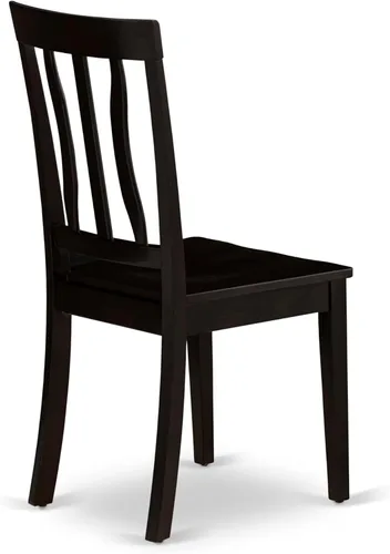 Vista 11 de East West Furniture PFAN6-CAP-W - Juego de comedor de 6 piezas que contiene una mesa de comedor cuadrada con hojas de mariposa y 4 sillas de cocina
