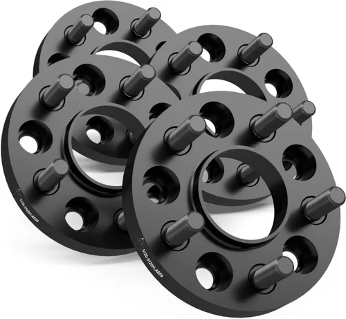 Vista 11 de Wheel Accessories Parts 2 adaptadores de espaciadores de rueda centrados en buje 5 en 4.724 in 0.197x4.724 in 1.00" de grosor 0.551 in 1.50