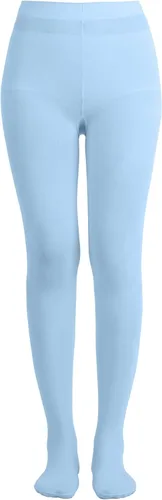 Vista 2 de EMEM Apparel Medias con pies de microfibra opacas de color sólido para mujer