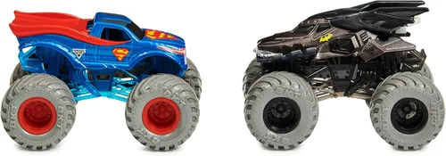 Vista 2 de Monster Jam, Camiones monstruo fundidos a presión oficiales de Batman vs Superman que cambian de color, escala 1:64