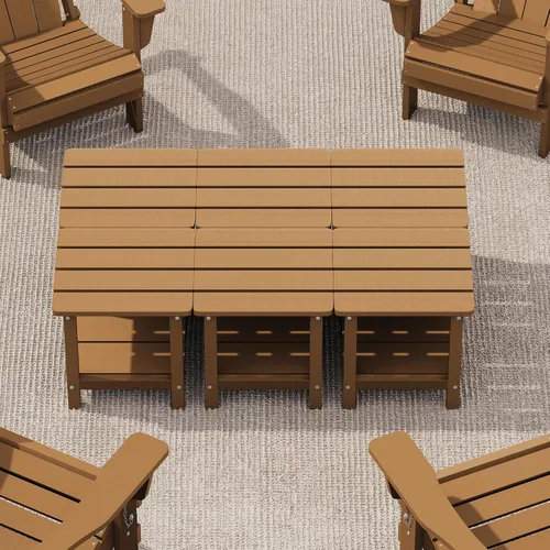 Vista 36 de SERWALL Mesa auxiliar Double Adirondack, Mesa auxiliar de forma rectangular, Negra