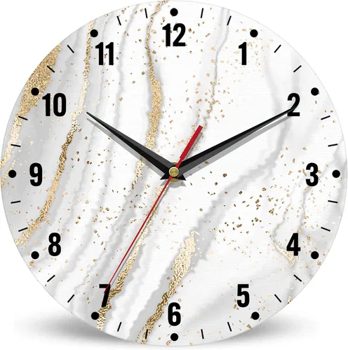 Vista 10 de SPUNKER Reloj de pared con bandera estadounidense, reloj de pared de cocina con bandera estadounidense, reloj de día de la independencia de 10