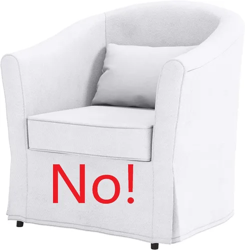 Vista 7 de Funda para silla Ektorp resistente compatible con funda de sofá IKEA Silla Poliéster Gris Claro