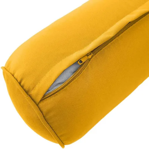 Vista 6 de *Cover ONLY*-Style 2 Outdoor Bolster Back Pillow Slipcover Piped Trim Twin-AD108