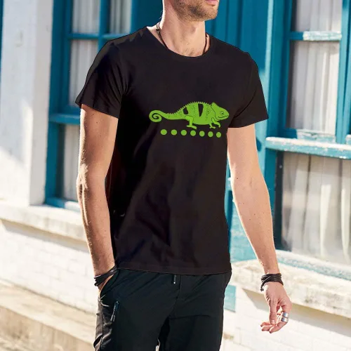 Vista 7 de ZENZENZE Camiseta clásica para hombre, diseño de símbolos divertidos extraños, manga corta, color negro, camiseta casual de primera calidad