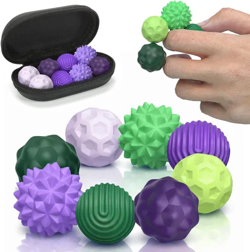 Vista 18 de Juguetes de Bolas Magnéticas Fidget, 8 Piezas Juguetes Sensoriales de Silicona para Alivio del Estrés para Adultos y Adolescentes con Autismo, TDAH