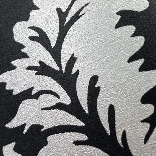 Vista 9 de Yifely SimpleLife4U - Revestimiento decorativo de papel de damasco plateado para cajones de estantes, color negro, para despegar y pegar, 17 x 118