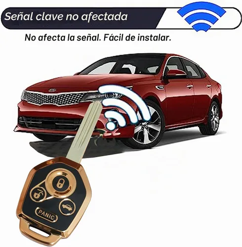 Vista 5 de Funda para llavero Subaru Crosstrek Forester Impreza Outback Tribeca WRX STI XV Ascent Negro-oro