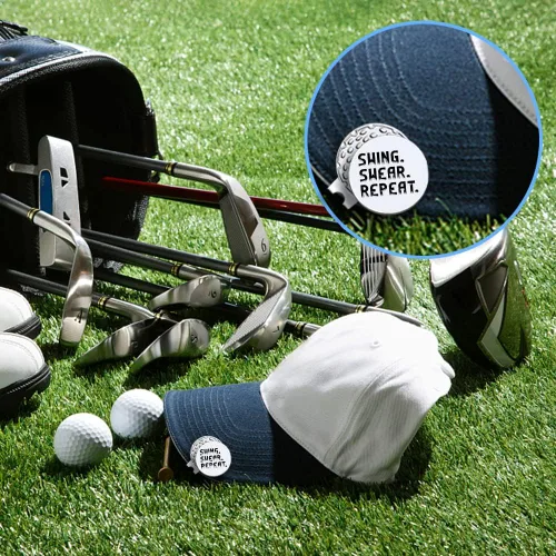 Vista 5 de Men Golf Ball Marker with Magnetic Hat Clip, Funny Golf Accessories Gifts for Men, Novelty Birthday Gifts for Male Golfer Fan