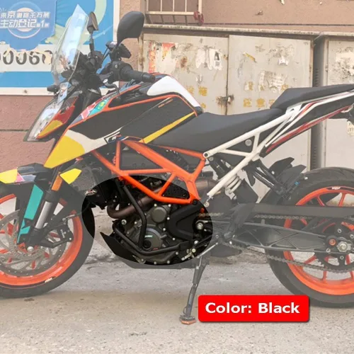 Vista 3 de Accesorios de motocicleta Protector de parachoques de motor Protector de marco para KTM Duke 250 390 2023 2022 2021 2020 2019 2018 2017 (negro)