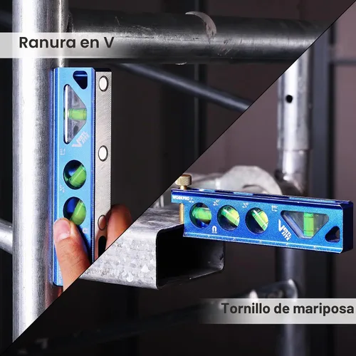 Vista 8 de WORKPRO Nivel de torpedo magnético de 6-1/2 pulgadas