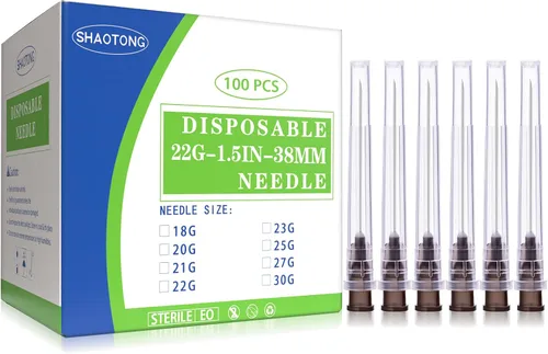 Vista 19 de SHAOTONG Accesorios Luer Lock de calibre 16 de 1.2 pulgadas, suministros de laboratorio desechables, paquete de 100 SHAOTONG - Aguja 16G de 1.2