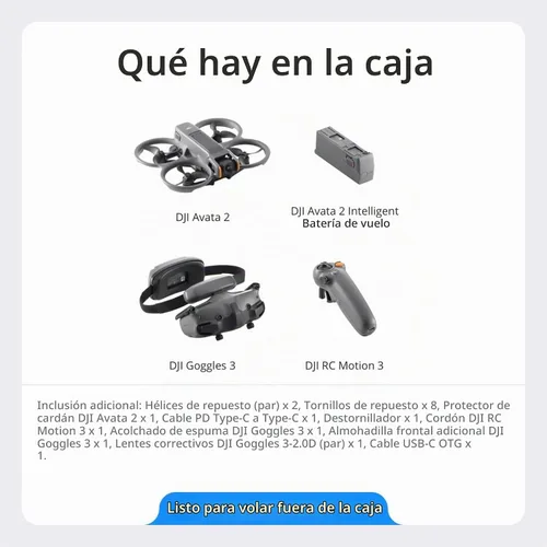 Vista 6 de DJI Avata 2 Fly More Combo (1 batería), FPV Drone con cámara 4K