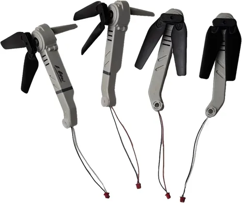 Vista 2 de Ajuste para E88 PRO E88Pro Drone Brazo de motor con accesorio de kit de repuesto de cuchilla de hélice del motor (rojo)