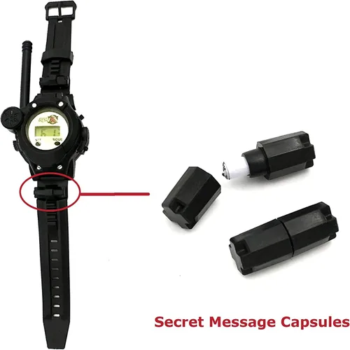 Vista 8 de SpyX / Spy Wrist Talkies. 8-1 Walkie Talkies multifuncional Toy Spy Watch para niños. Reloj espía de radio bidireccional manos libres para agente