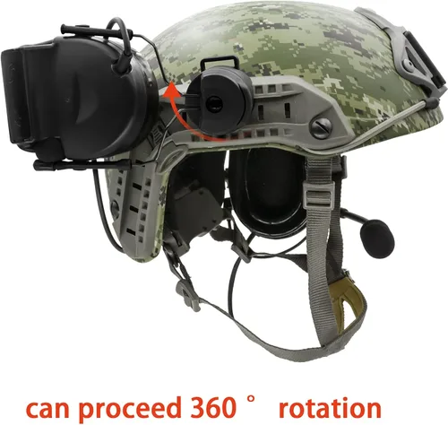 Vista 5 de COMTA 2 auriculares tácticos con U94 PTT 2pines, para airsoft, caza, al aire libre, auriculares con cancelación de ruido