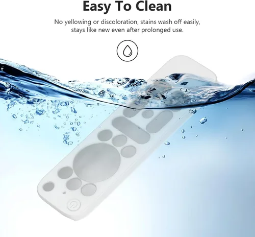 Vista 7 de Funda para Onn Google TV 4K Pro Remote Control 2025, funda de protección completa con cordón, funda de silicona suave para control remoto Onn Google
