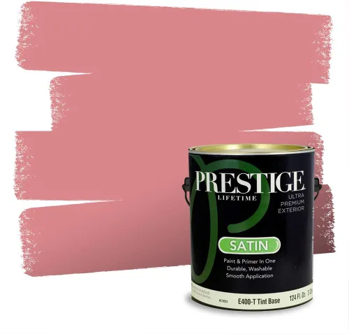 Vista 623 de Prestige Paints Pintura exterior e imprimación en uno, 1 galón, plano, coincidencia comparable de Valspar* Amber Rose*