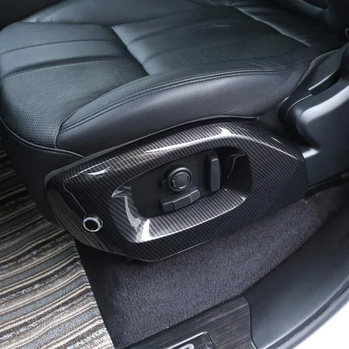 Vista 5 de Accesorios de coche ABS fibra de carbono asiento lateral marco cubierta ajuste para Rover Range Rover Vogue Autobiography Sport 2013-2017