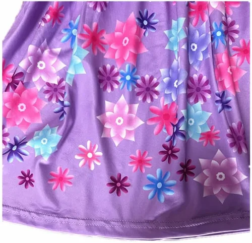 Vista 6 de Choadam Mirabel - Vestido de princesa para niñas y niños pequeños, disfraz de bruja negra, disfraz de princesa melocotón, vestido rosa