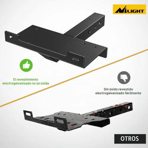 Vista 8 de Nilight Placa de Montaje Universal para Cabrestante de Enganche de Remolque 10 x 4 1/2 Soporte de Cabrestante Montaje de Cabrestante Receptor