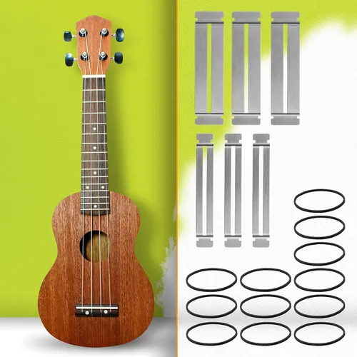 Vista 7 de Boao 3 juegos de protector de traste de guitarra, guardias de diapasón, protector de diapasón de acero inoxidable, protector de traste de guitarra
