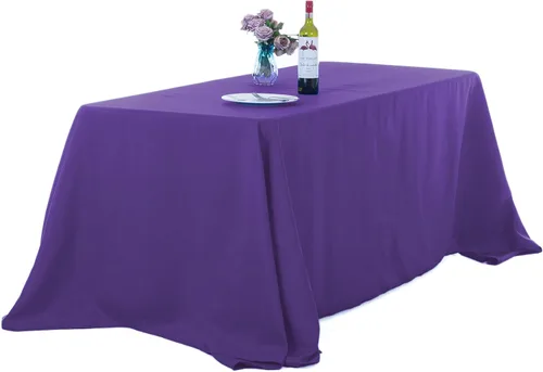 Vista 38 de Ascoza Paquete de 2 manteles cuadrados negros de tela de poliéster de 52 x 52 pulgadas para bodas, banquetes, restaurantes y fiestas