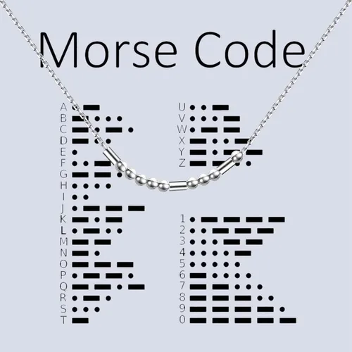 Vista 7 de BNQL BFF Morse Code - Collar para mejor amigo regalo de amistad regalo de cumpleaños para amigos