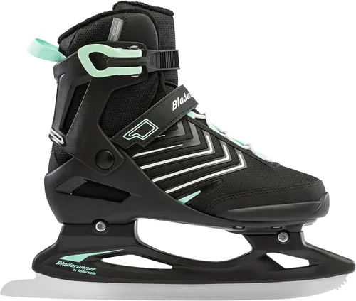 Vista 2 de Bladerunner Ice by Rollerblade Igniter XT - Patines de hielo para mujer, color negro y verde de invierno