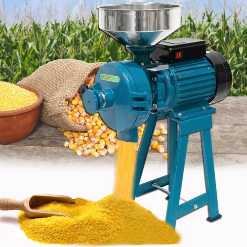 Vista 6 de H&ZT Molinillo eléctrico de maíz de 3000 W, molino de harina húmedo y seco de 110 V para arroz, maíz, trigo, café y grano, potentes cereales