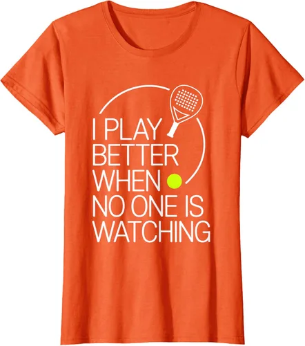Vista 44 de Camiseta de tenis de pádel I Play Better When No One is Watching