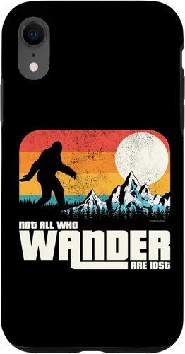 Vista 8 de Funda para iPhone 14 Retro Not All Who Wander Are Lost Sasquatch Yeti Bigfoot