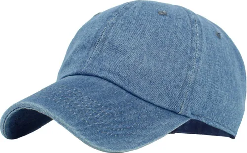 Vista 44 de KBETHOS Gorra de béisbol clásica unisex de algodón ajustable con corona baja - Sombrero liso para papá negro (1 unidad)